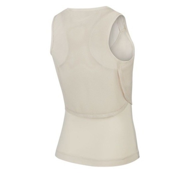 Nike Court Elevated Essential Dry Tank light orewood brown/white Tennis Top M - Picture 3 of 9